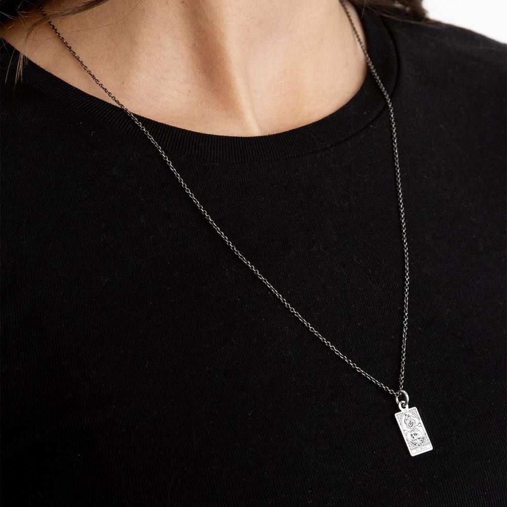 Ciondolo Carta Tarocchi La Torre in argento 925 - NOVE25