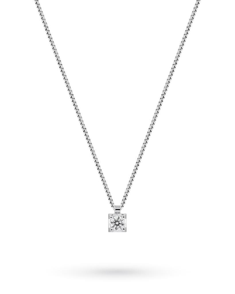 Girocollo punto luce oro bianco diamante 0,03ct Mirco Visconti - MIRCO VISCONTI