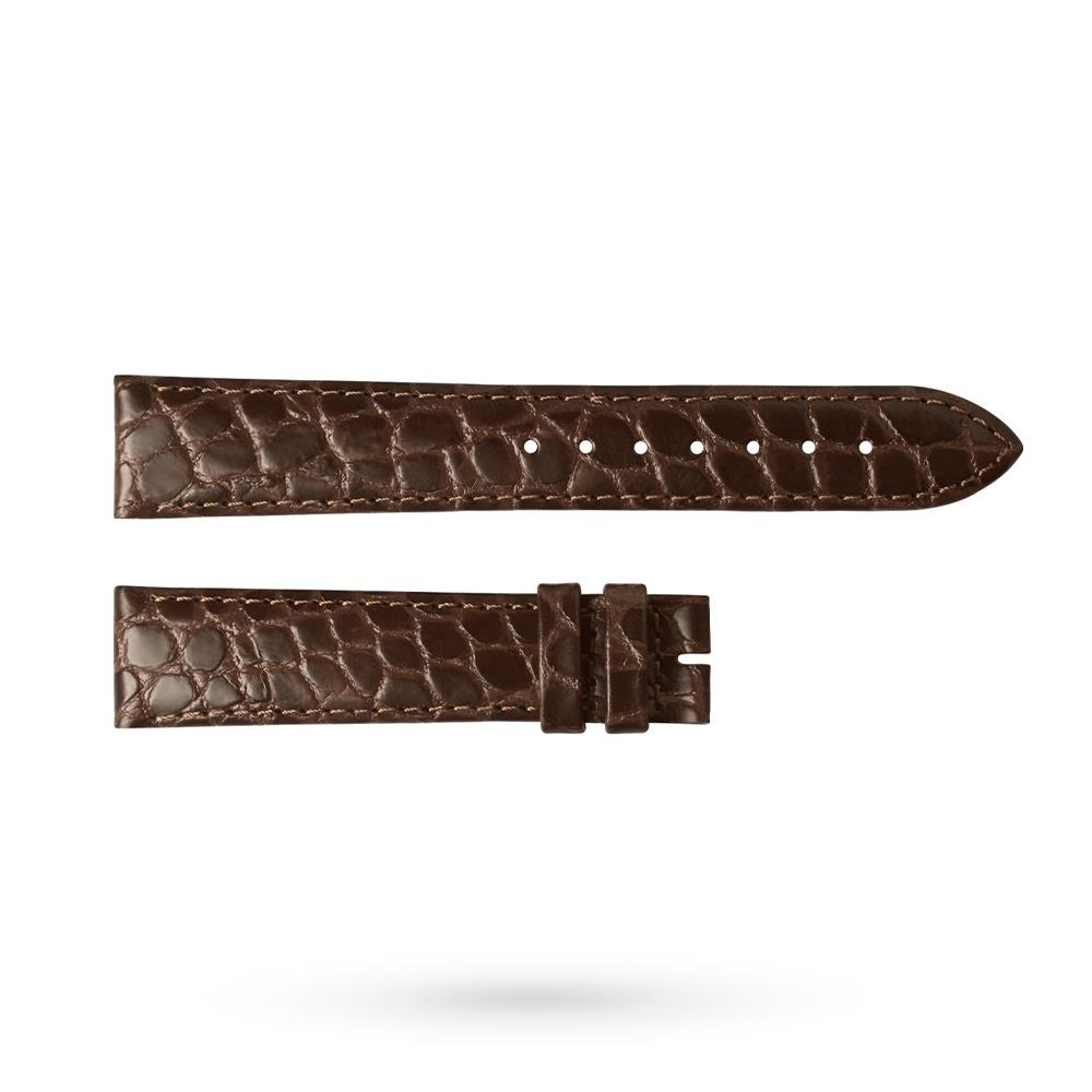 Cinturino originale Longines pelle imitazione coccodrillo bruno 18-16 mm - LONGINES