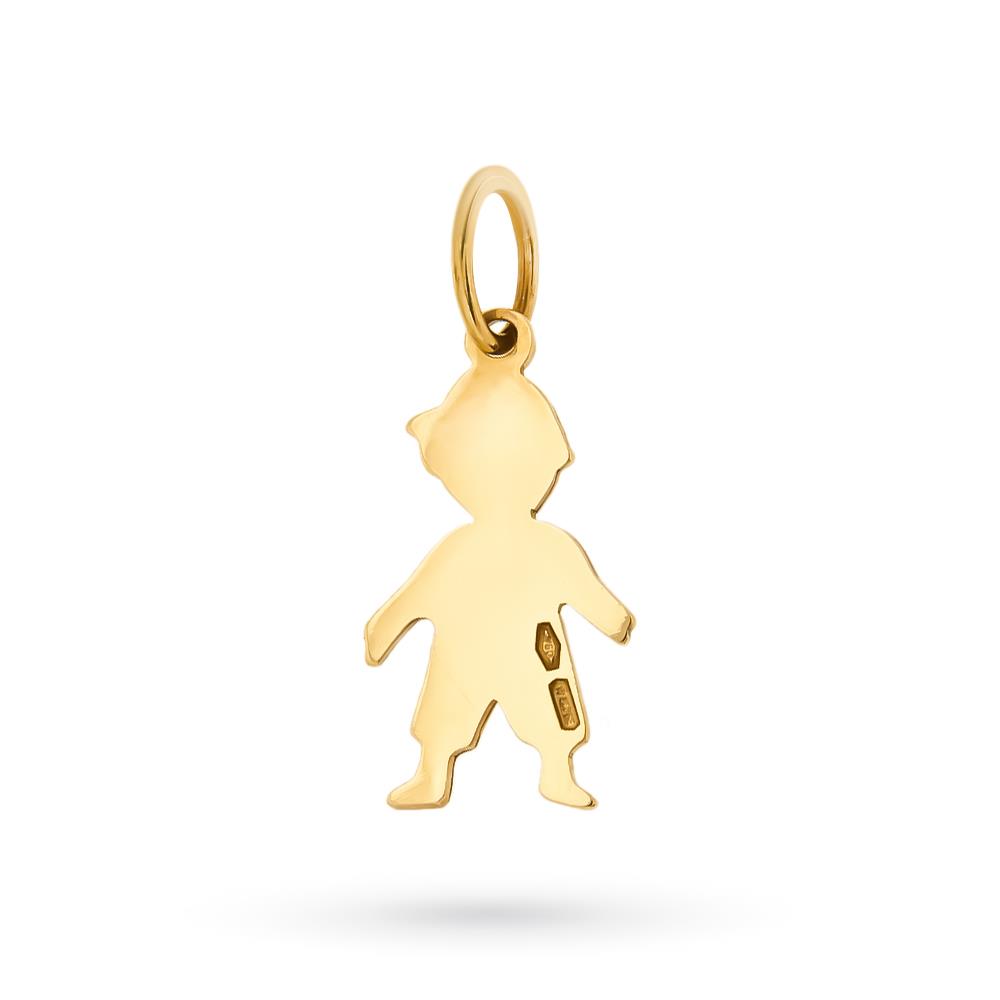  Ciondolo sagoma bimbo oro giallo 18kt (piccolo) - LUSSO ITALIANO