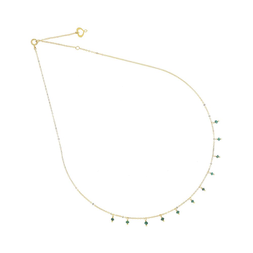 18Kt Green Diamond Necklace - MAMAN ET SOPHIE