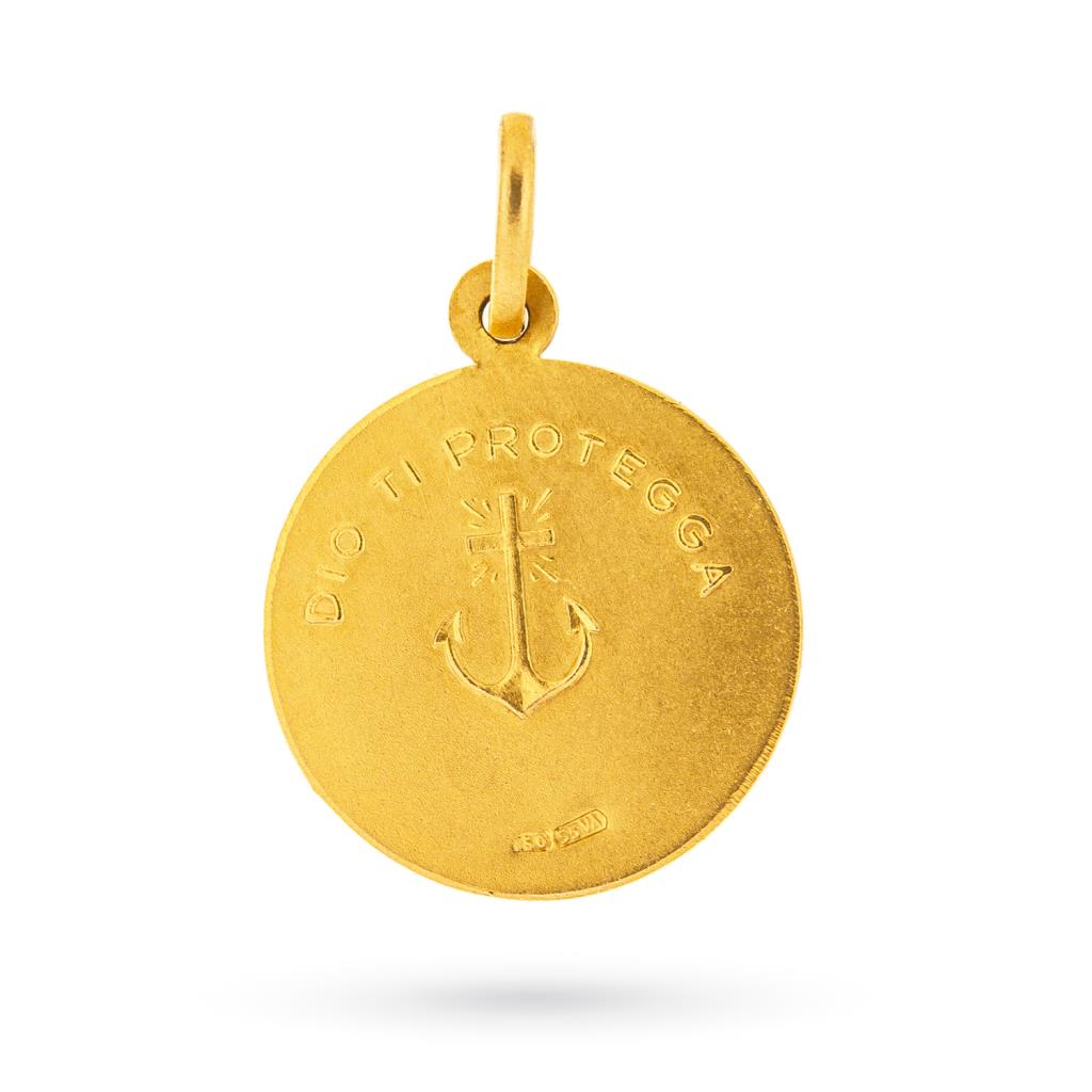  Ciondolo volto Gesù oro giallo 18kt - 