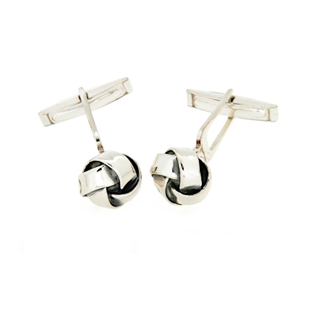  Gemelli per camicia nodi argento 925 Made Italy - SATURNO
