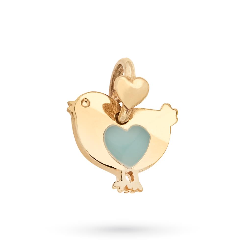 Ciondolo Dodo Mariani Pulcino del cuore in oro giallo e smalto - DODO MARIANI