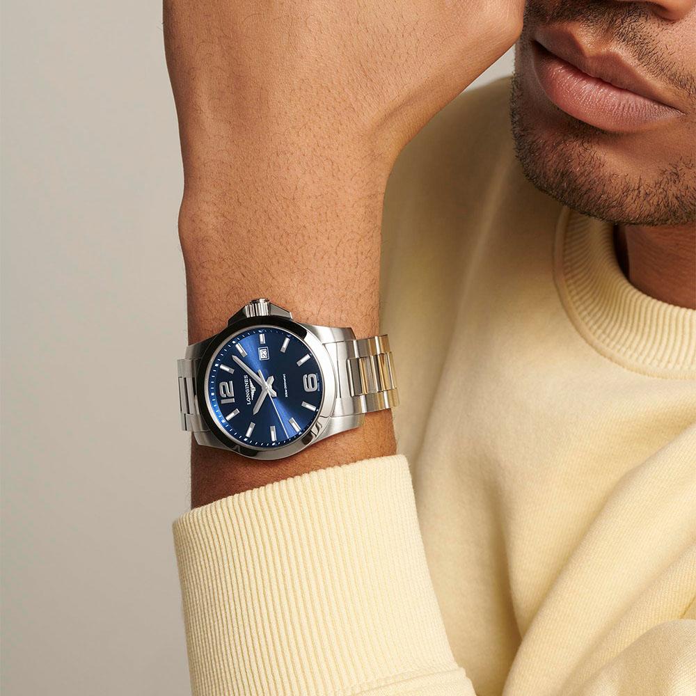  Longines Conquest L3.760.4.96.6 Al Quarzo 43 mm - LONGINES