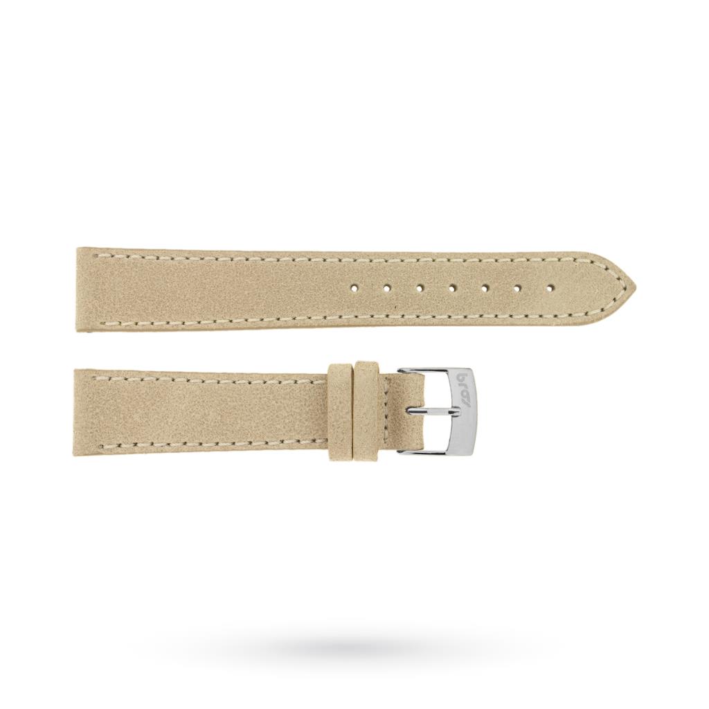 Cinturino cuoio bianco spazzolato 18-16mm - BROS