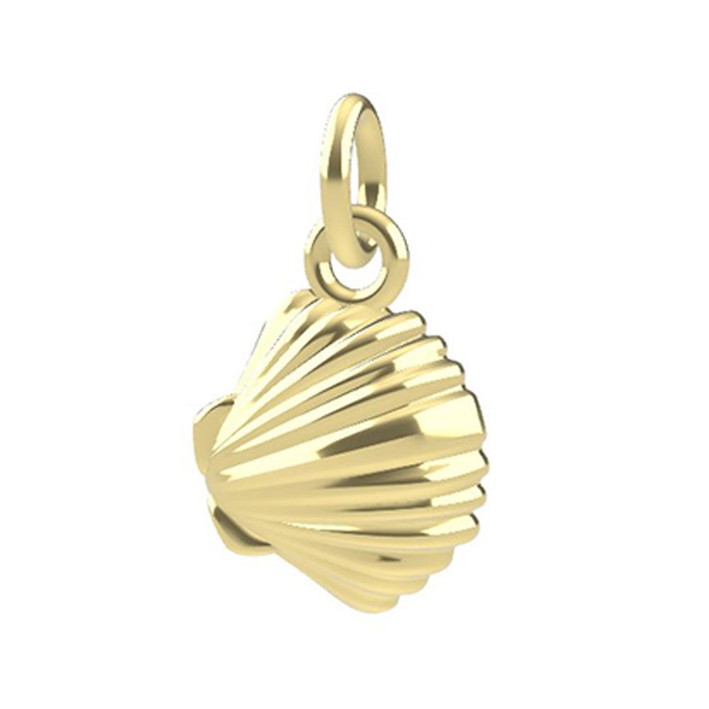 Ciondolo a forma di Conchiglia 3D oro giallo 18kt Dedie - DEDIE