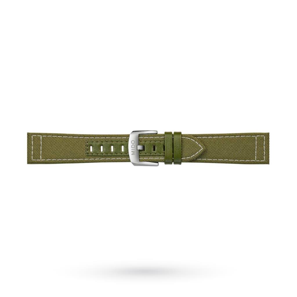 Cinturino Mido tessuto tecnico verde 21mm - MIDO