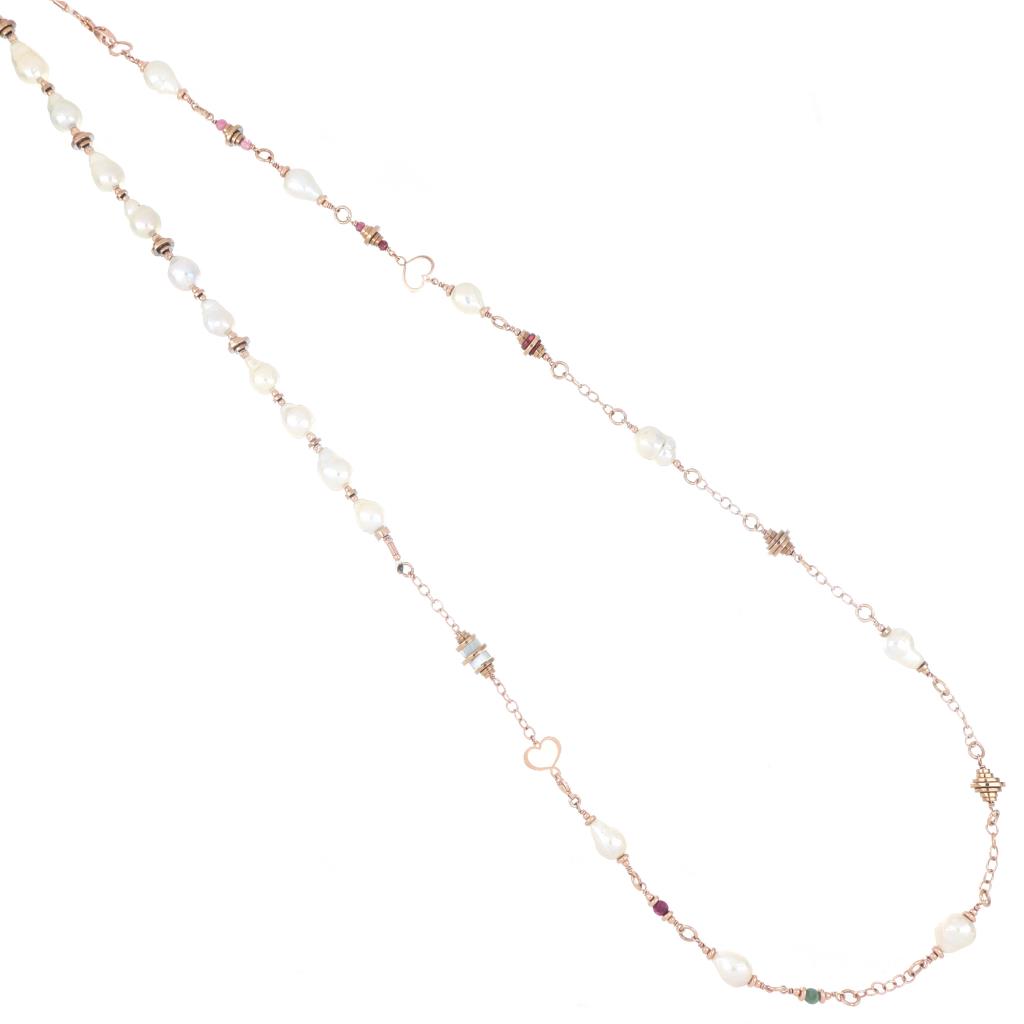  Scaramazza double pearl necklace Maman et Sophie CLPES3 - MAMAN ET SOPHIE