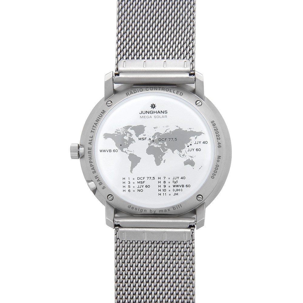  Junghans max bill MEGA Solar 59-2022.46 Grigio 32,7 mm - JUNGHANS