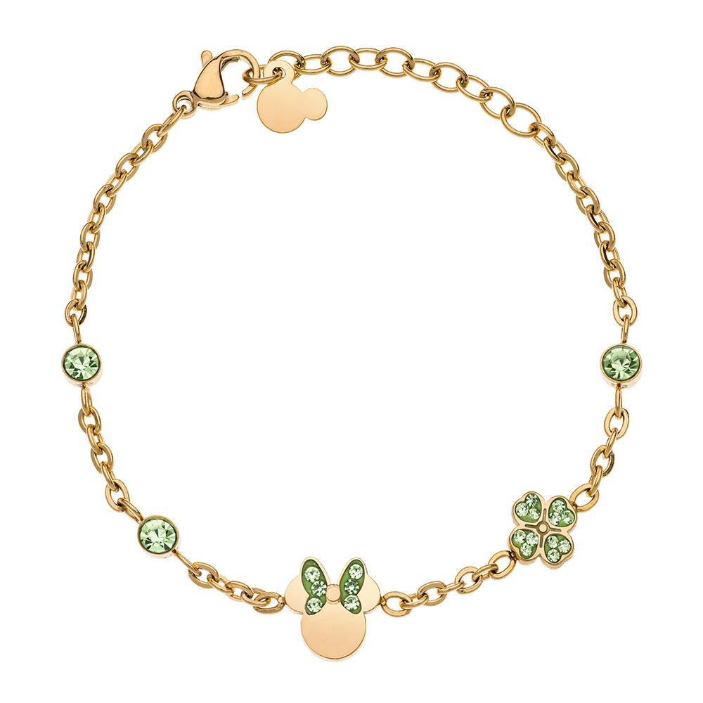 Disney Minnie PVD yellow and green crystals hypoallergenic girl bracelet - DISNEY