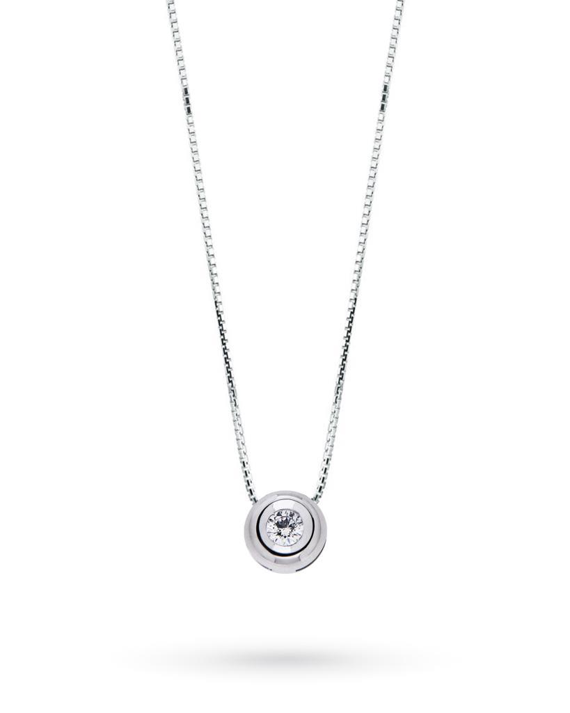 Elli DIAMONDS Collana In Argento 925 Con Perla D'Acqua Dolce E Diamante 0,03 Ct: Gioiello Elegante Donna, Ciondolo Raffinato
