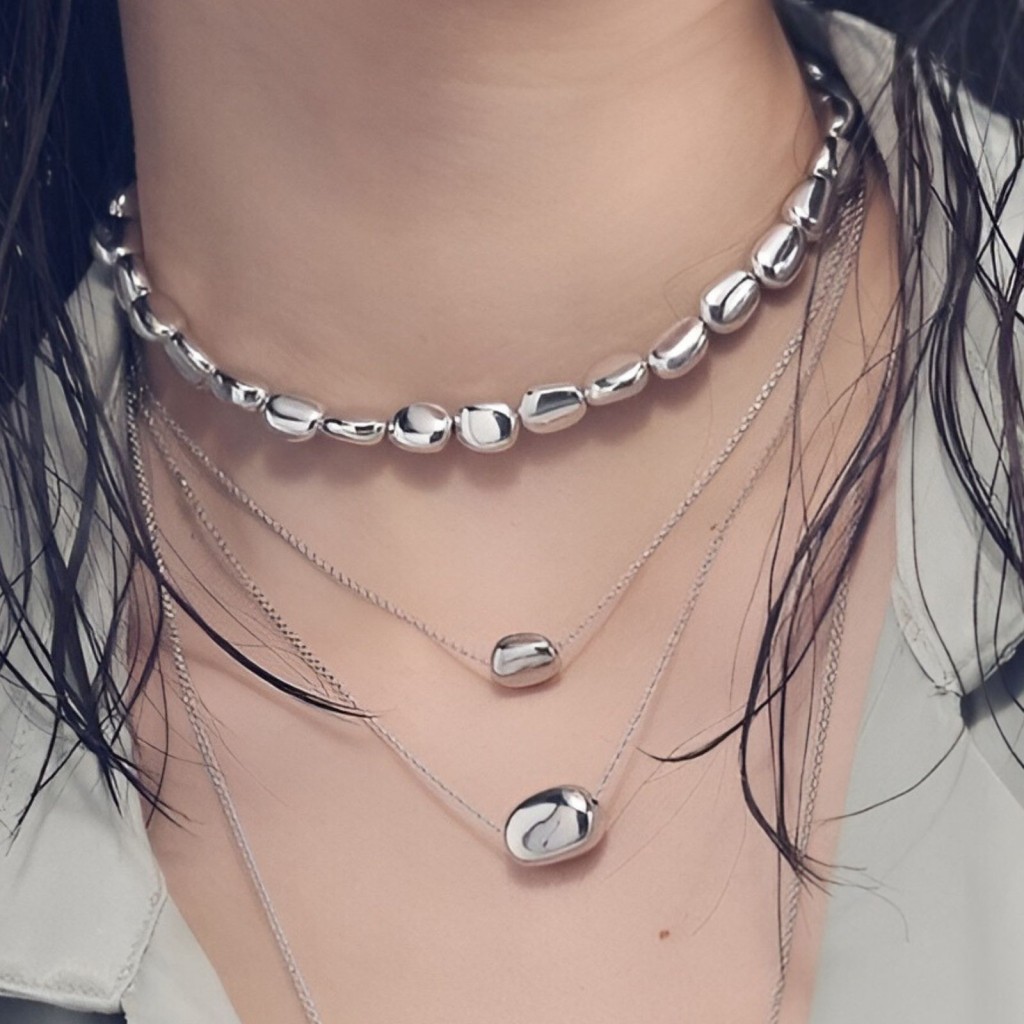 Collana Unoaerre 6451 in argento mini Boule - UNOAERRE