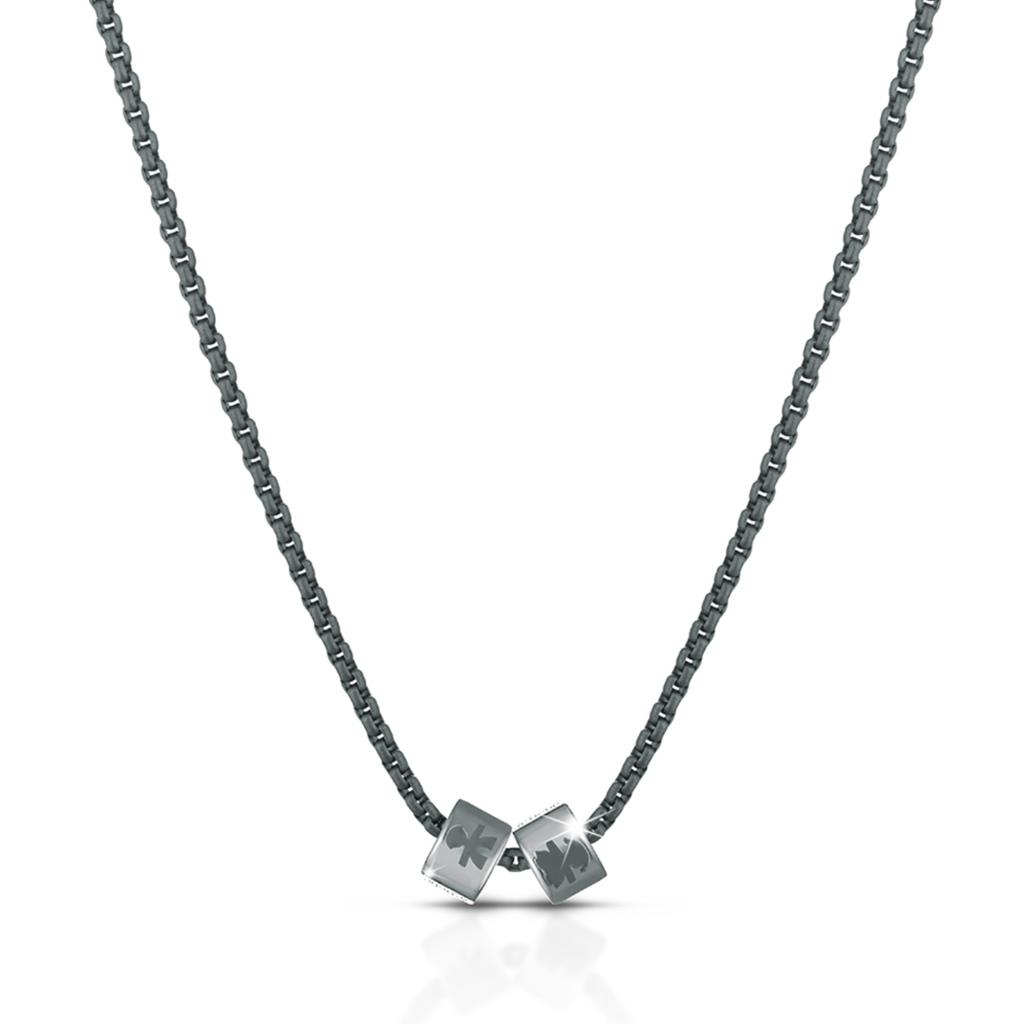  Titanium chain with clasp and silver element - LE BEBE