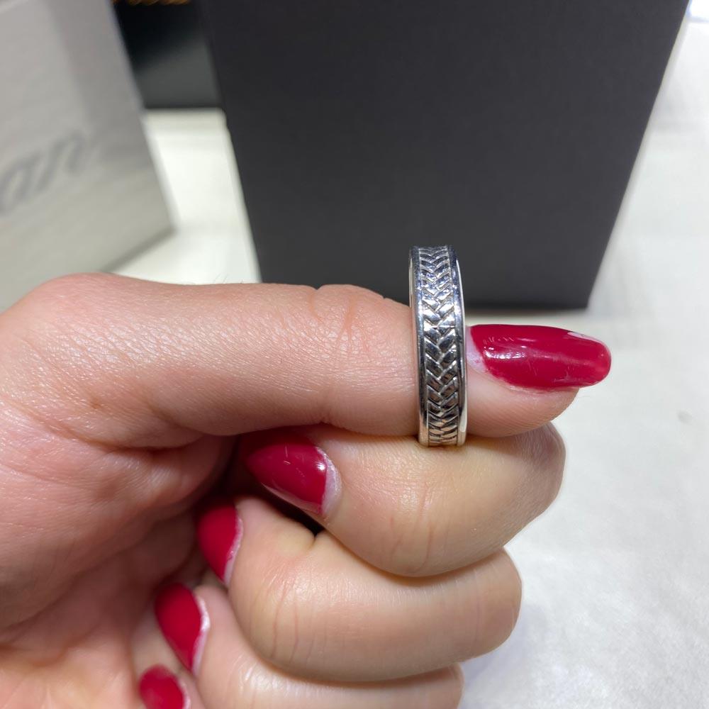  Anello a fede Zancan EXA108-B argento - ZANCAN