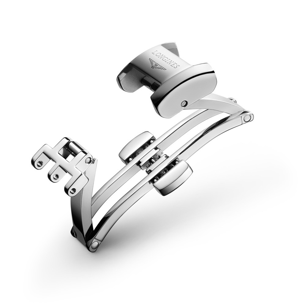 Fibbia deployante Longines 10mm originale acciaio - LONGINES