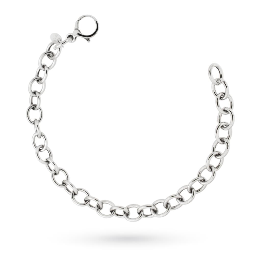 18kt white gold chain link bracelet - LUSSO ITALIANO