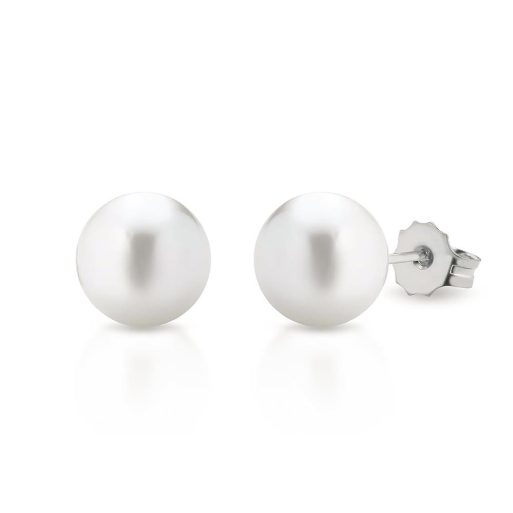 Stud earrings fresh water cultured pearl 6,5-7 mm - LELUNE