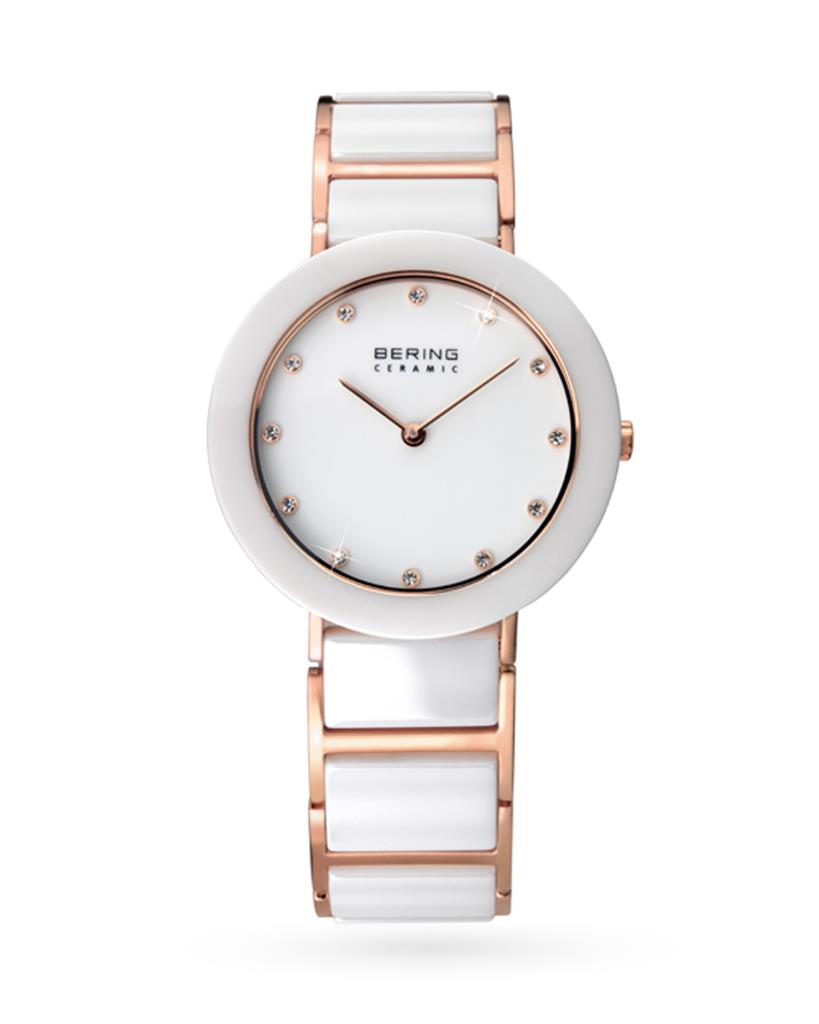 Orologio Bering in ceramica bianca con movimento al quarzo - 