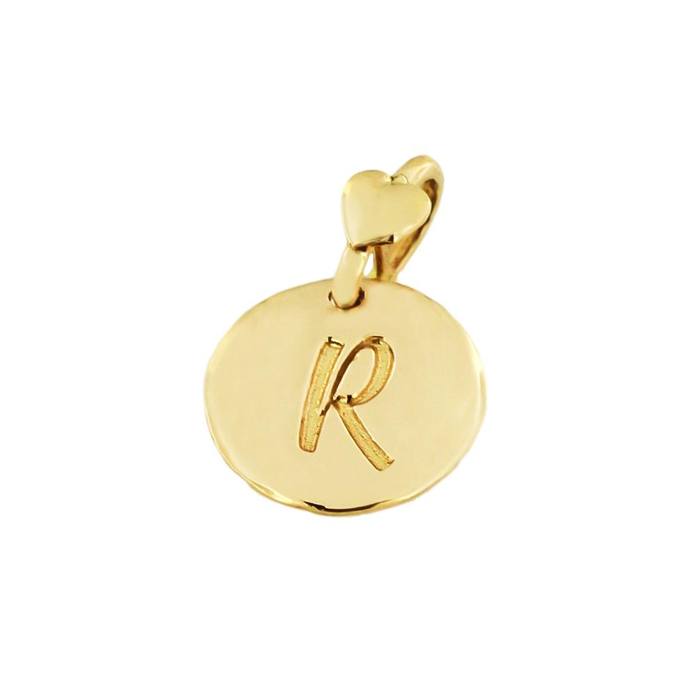 Letter R Dodo Mariani 9kt Gold Pendant - DODO MARIANI
