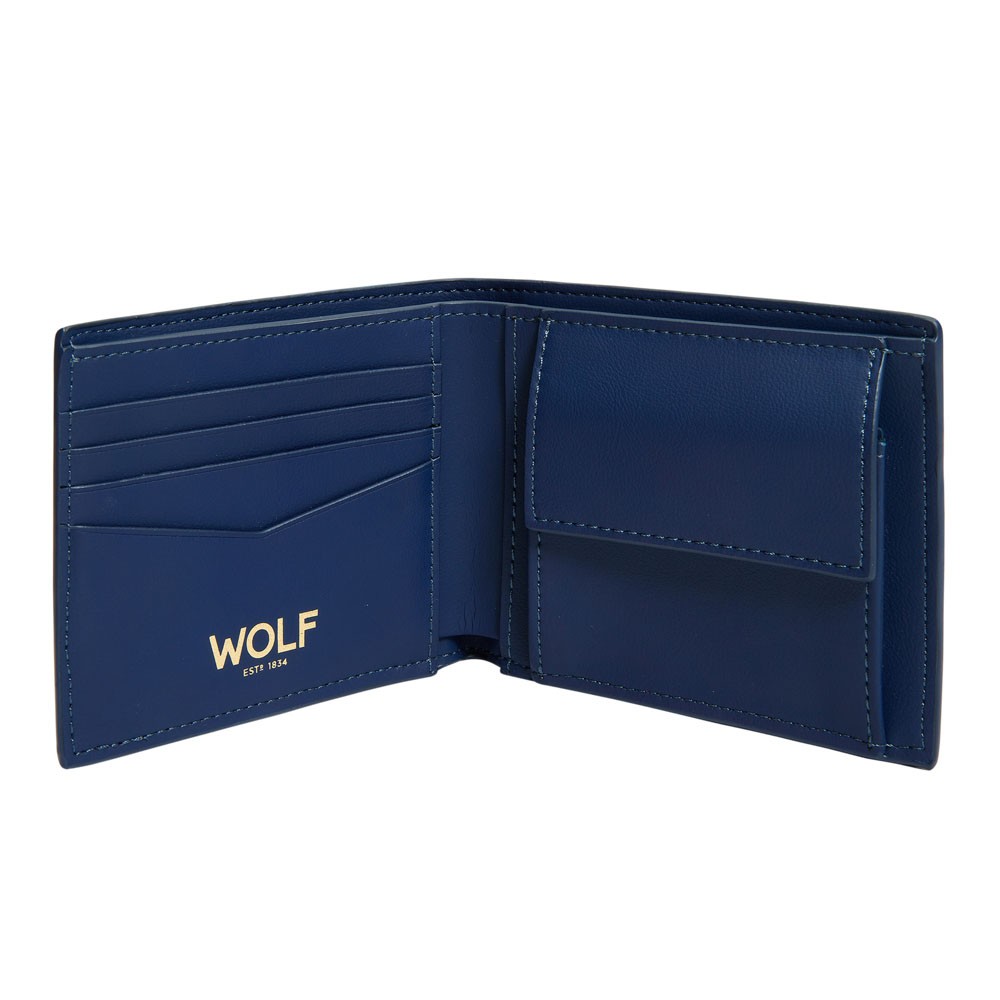  Wolf Billfold and Coin Wallet - Blue - WOLF