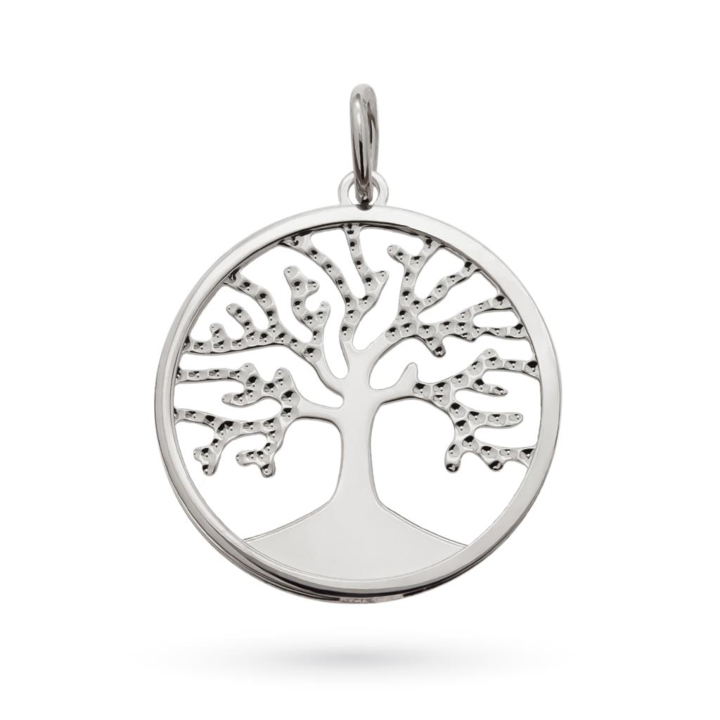 18kt white gold Tree of life pendant - UNBRANDED