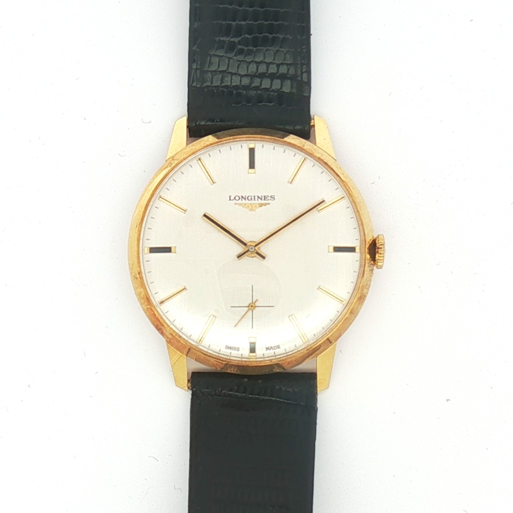 Longines Oro giallo 18kt Manuale Silver 35 mm - LONGINES