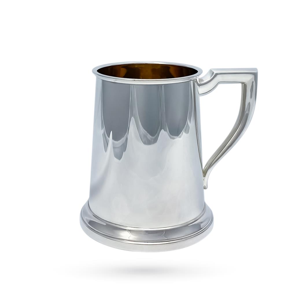 Glossy silver mug H12,5cm - CARRS
