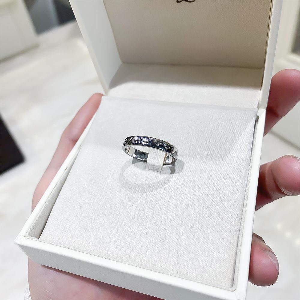  Fede nuziale oro bianco rodio nero Corone  - CICALA