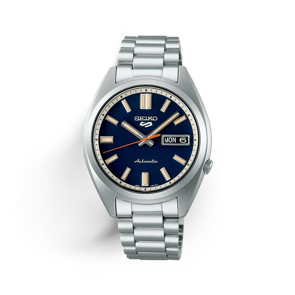 Orologio Seiko 5 Sports automatico con quadrante color navy e crema