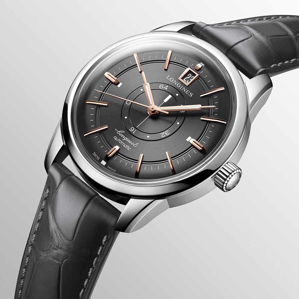  Longines Conquest Heritage Central Power Reserve L1.648.4.62.2 Automatic 38.00 mm - LONGINES