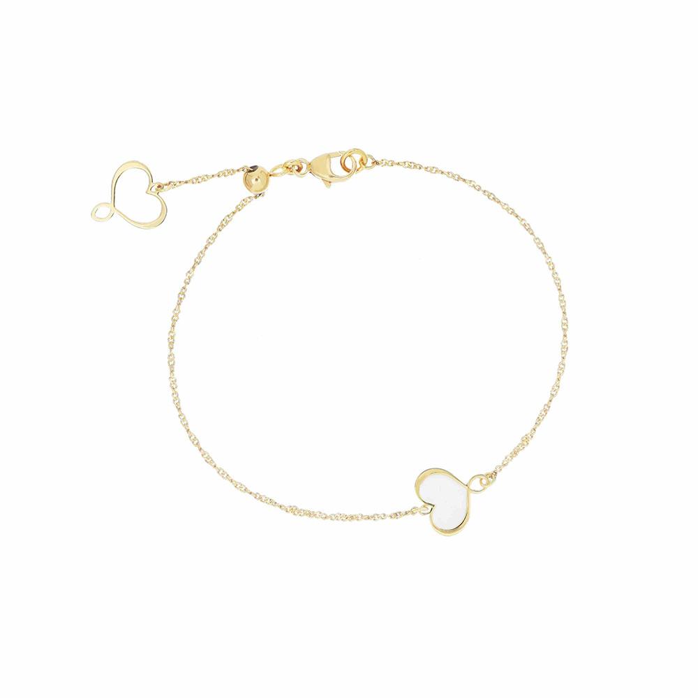 Bracciale Cuore Bianco Maman et Sophie BPMES0 - MAMAN ET SOPHIE