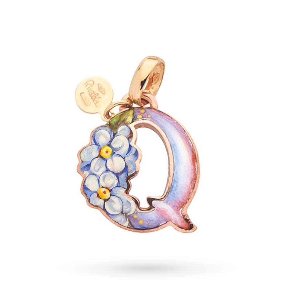 Ciondolo Iniziale Q Gabriella Rivalta Non ti scordar di me - GABRIELLA RIVALTA