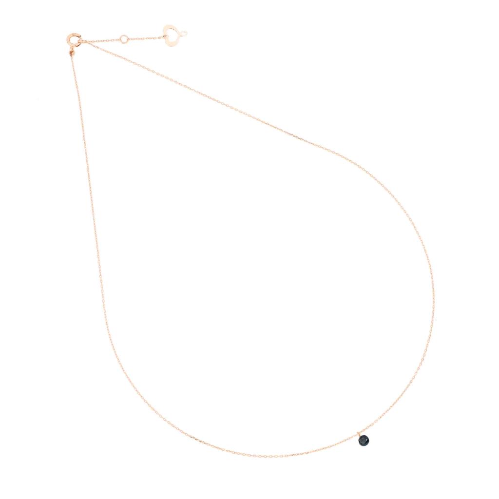  Girocollo diamante nudo nero 0,10ct Maman et Sophie GCNUD10N - MAMAN ET SOPHIE