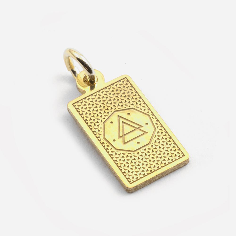  The Sun Tarot Card Pendant in Gold Plated Silver - NOVE25