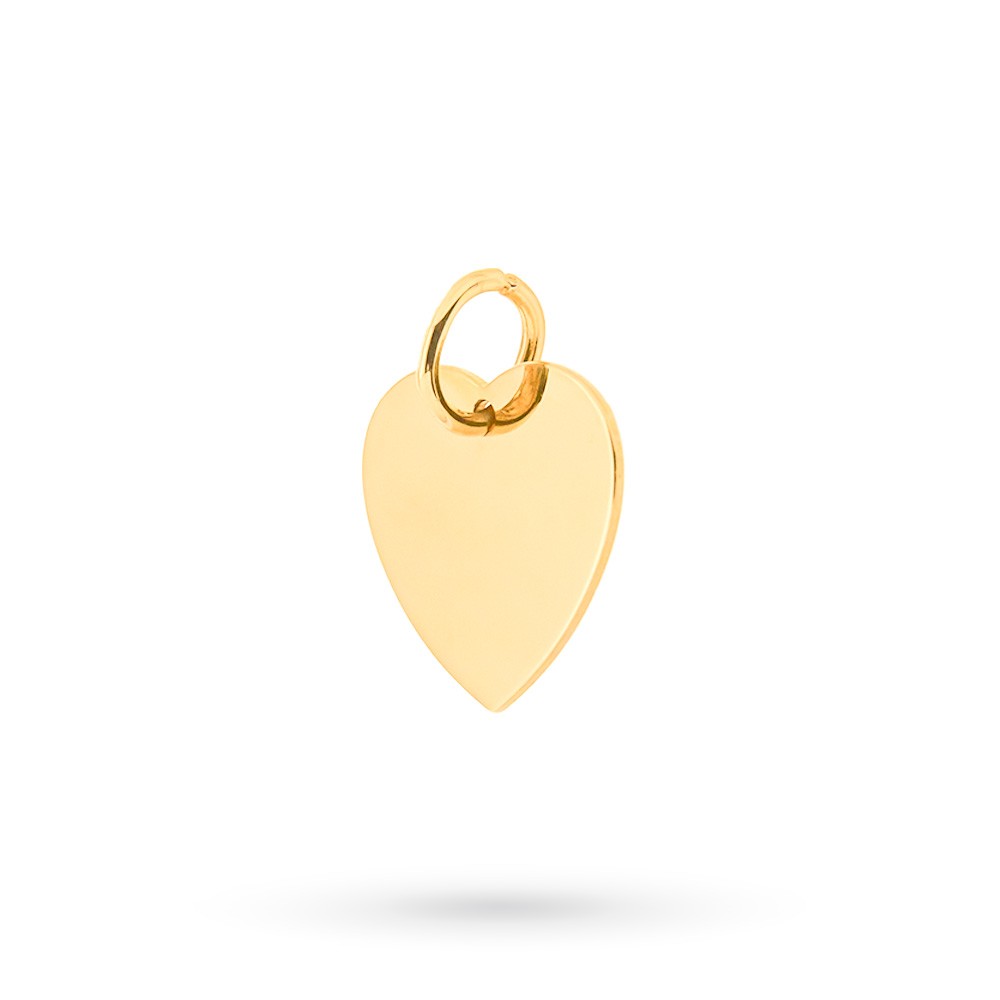  Ciondolo cuore oro giallo 18kt personalizzabile - LUSSO ITALIANO