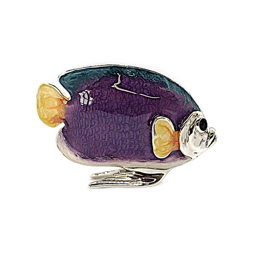  Medium glazed fish ornament Saturnoo ST227-2 - SATURNO