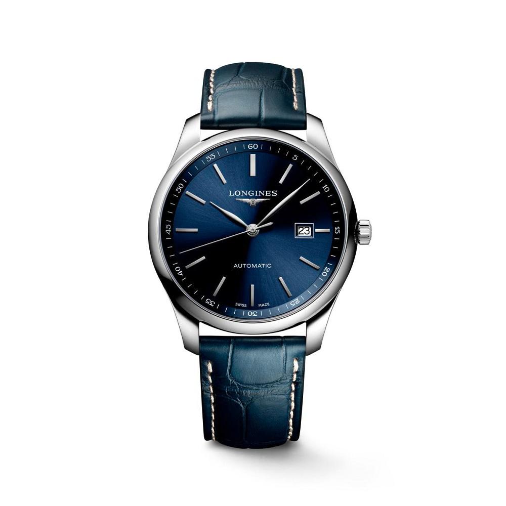 Orologio Longines Master collection blu con cinturino alligatore blu