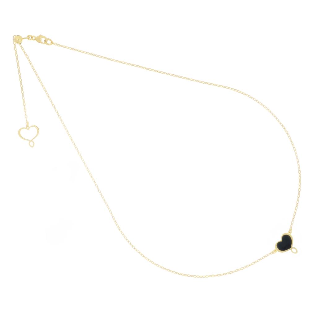 Girocollo cuore smalto nero Maman et Sophie GHMES2GI - MAMAN ET SOPHIE