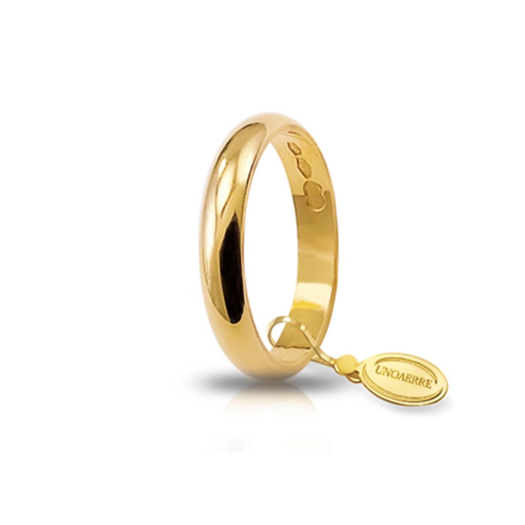 Classic wedding ring yellow gold 3 grams - UNOAERRE