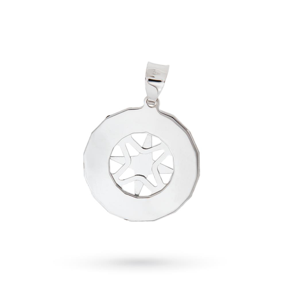 Wind rose pendant 18kt white gold polished - LUSSO ITALIANO