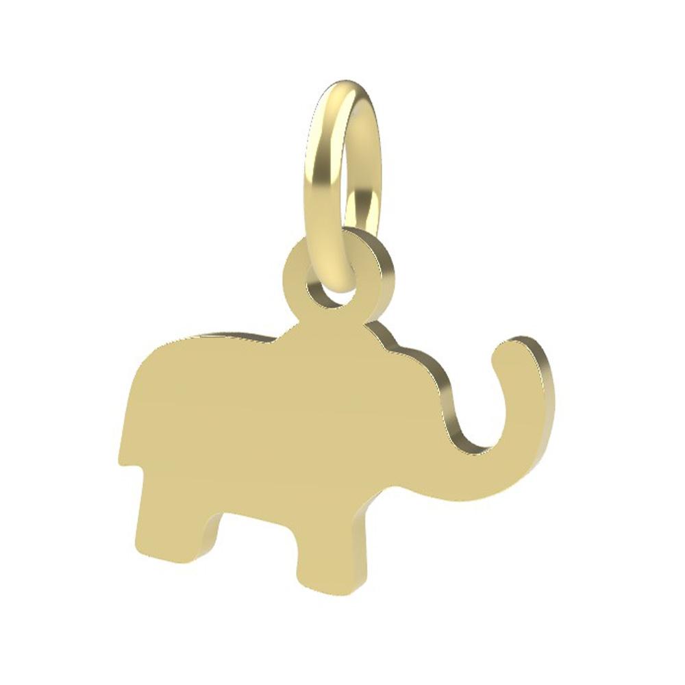 Ciondolo a forma di Elefante oro giallo 18kt Dedie - DEDIE