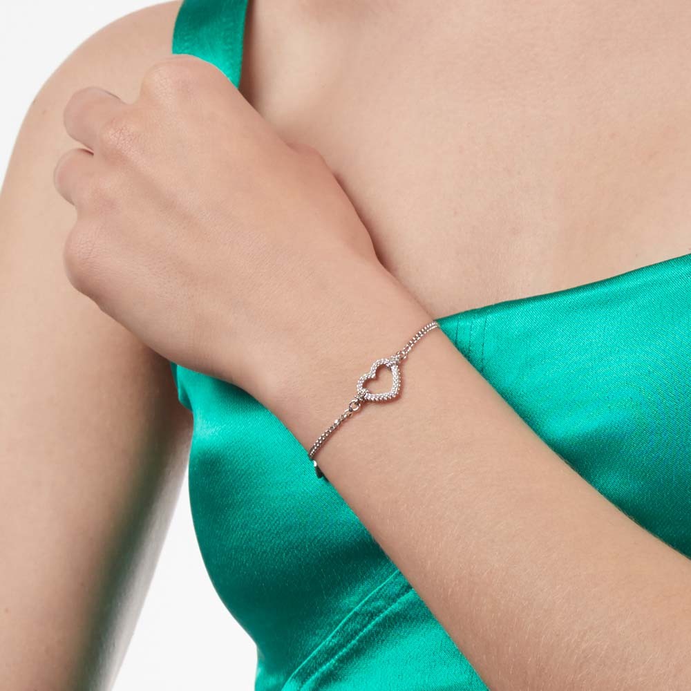 Bracciale Tight Love argento rodiato lucido Nove25 - NOVE25
