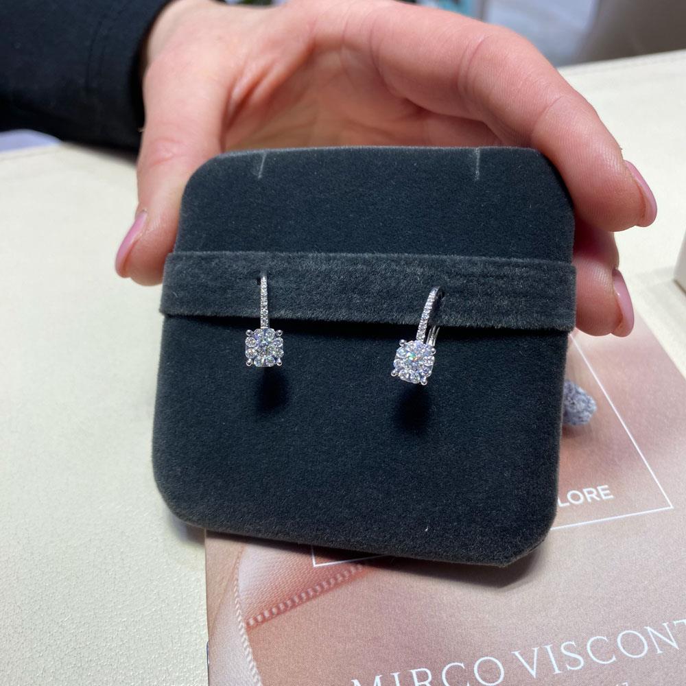  Orecchini monachella oro bianco diamanti ~0,71ct Mirco Visconti - MIRCO VISCONTI