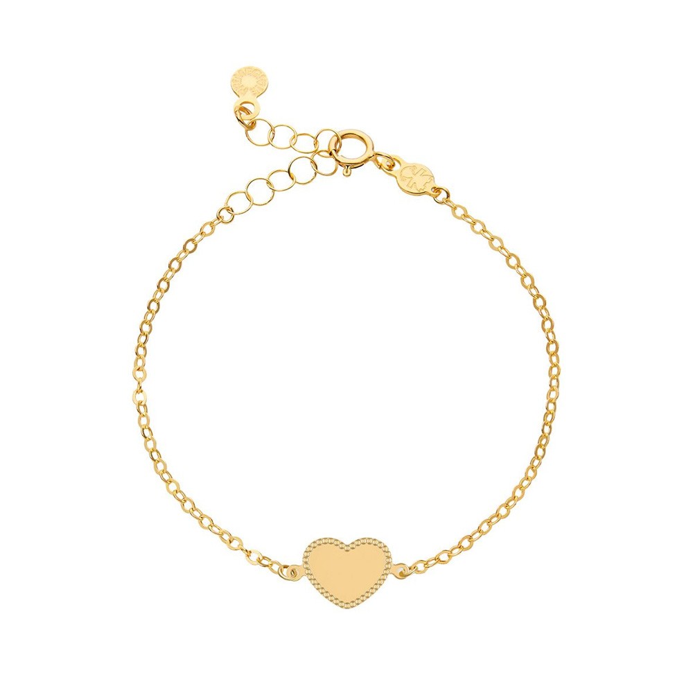leBebe PMG232 Heart Bracelet in Yellow Gold - LE BEBE