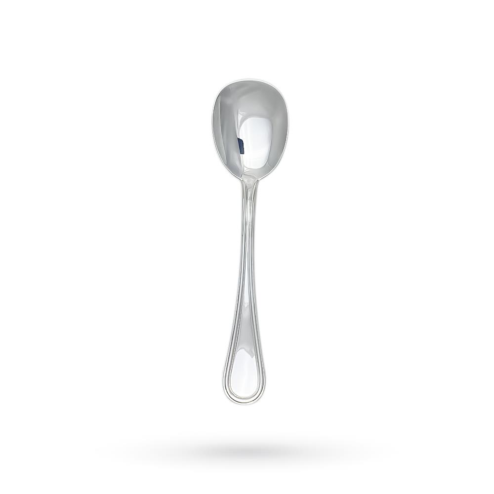 Set of 6 silver ice cream scoops english style h12,5mm - STANCAMPIANO