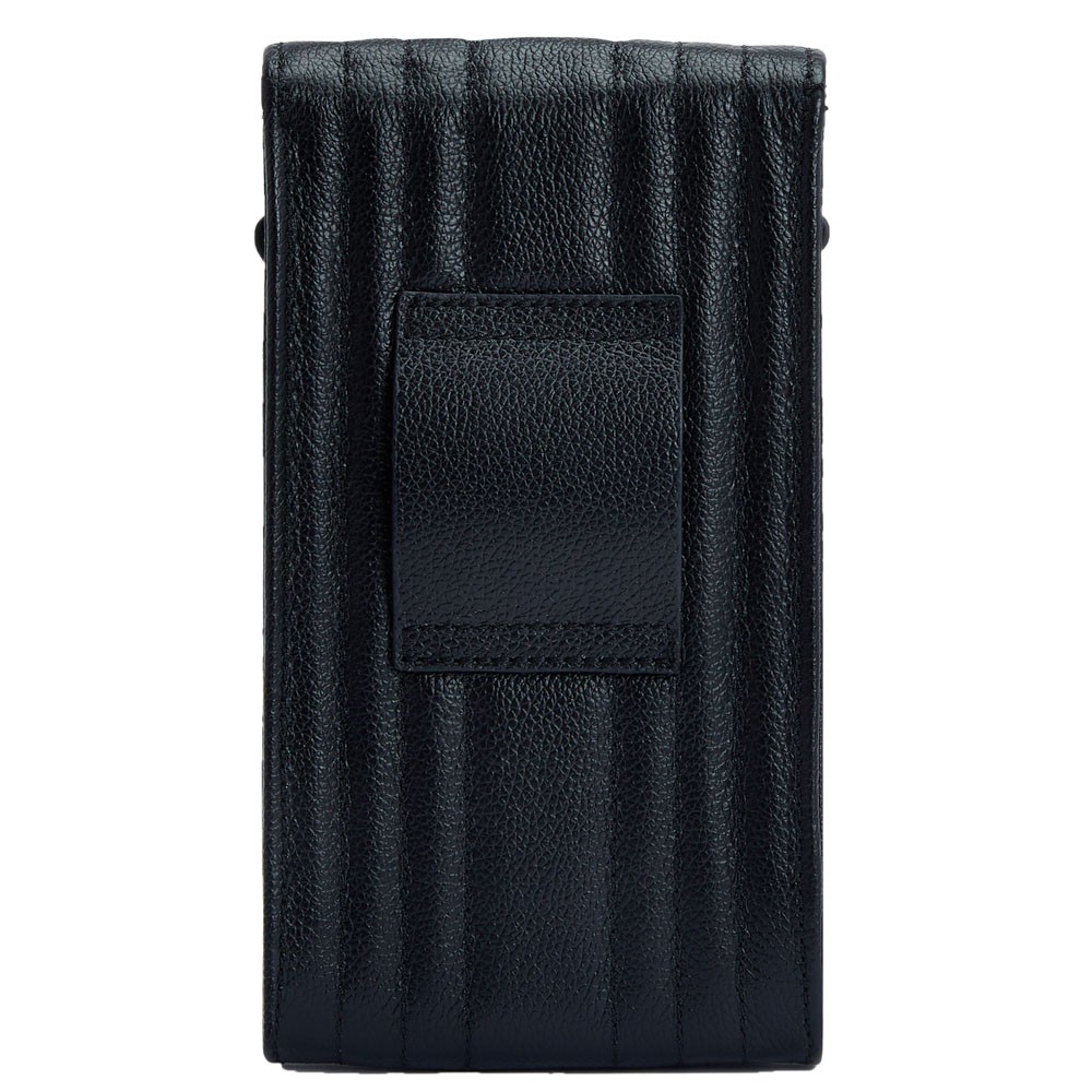  Custodia per telefono con cinturino da polso e cordino - Nero - WOLF