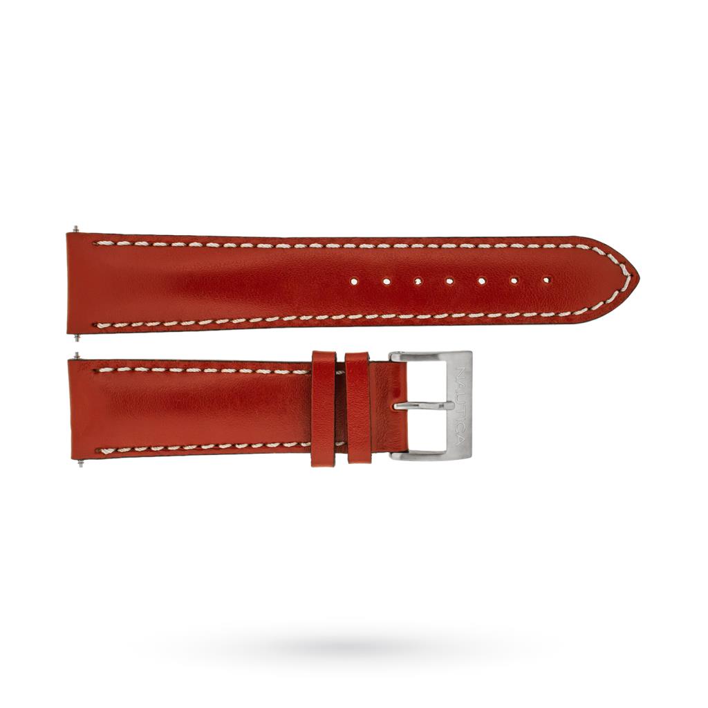 Cinturino originale Nautica rosso vera pelle 22mm - NAUTICA
