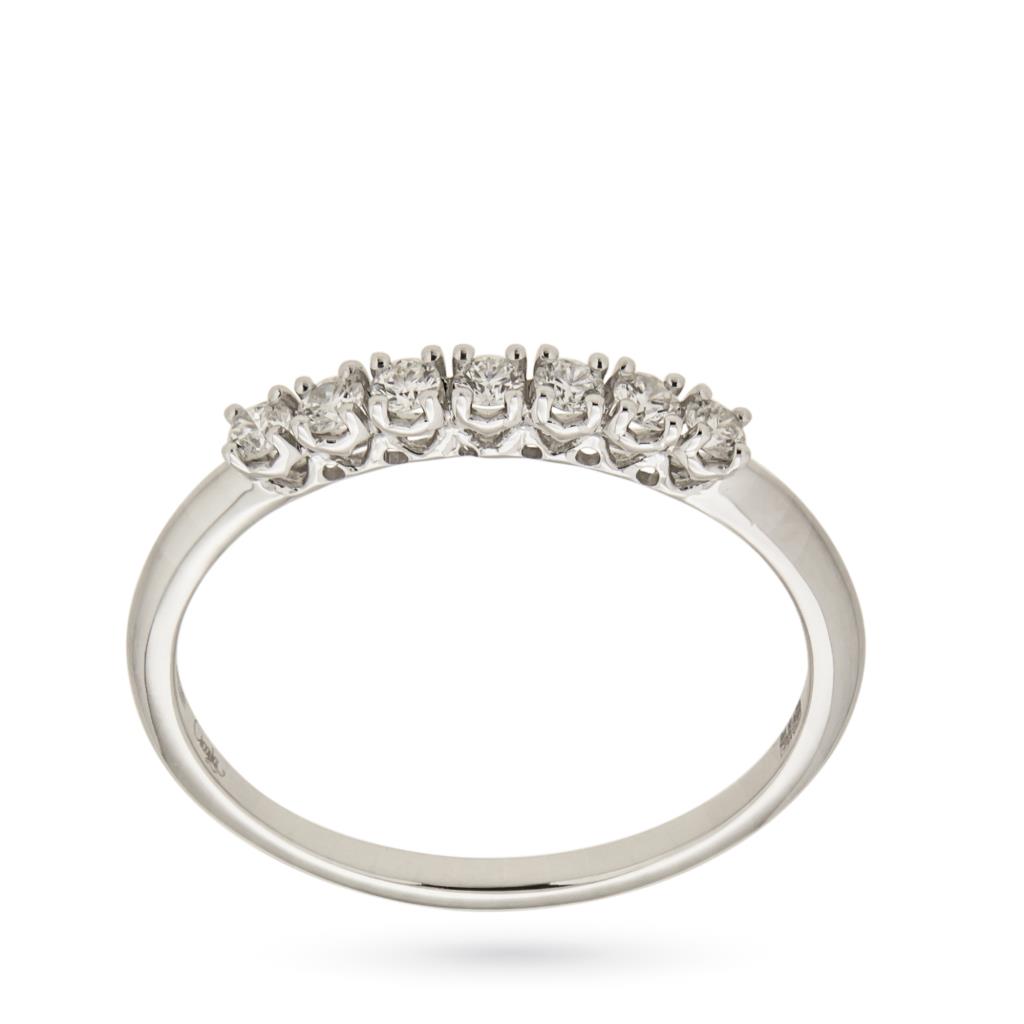 Anello riviera oro bianco 7 diamanti 0,20ct Mirco Visconti - MIRCO VISCONTI