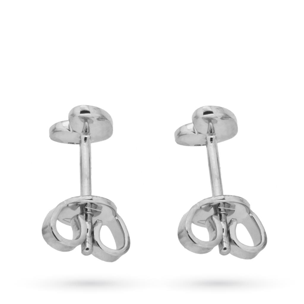 Orecchini oro bianco cuori diamanti 0,05ct Mirco Visconti - MIRCO VISCONTI